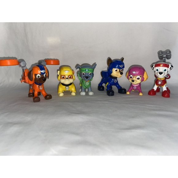 paw patrol figures lot of 6 dogs great condition - Picture 1 of 2